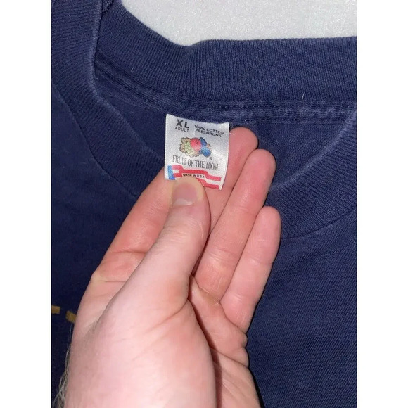 Vintage Single Stitch Shirt Mens XL New York Graphic 90s Y2K Fruit of the‎ Loom - Picture 2 of 7